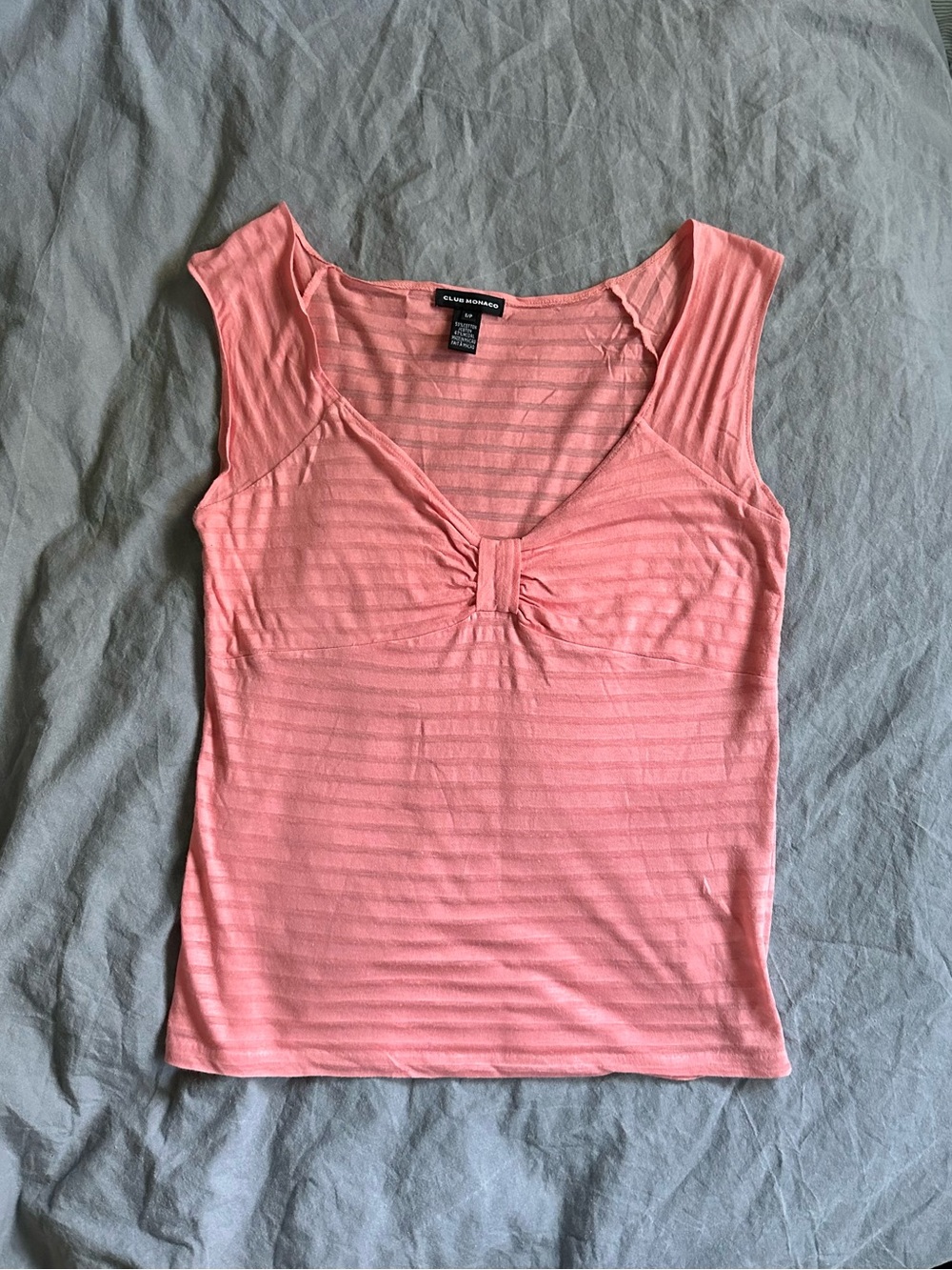 Vintage Y2K era Club Monaco coral camisole tank top
